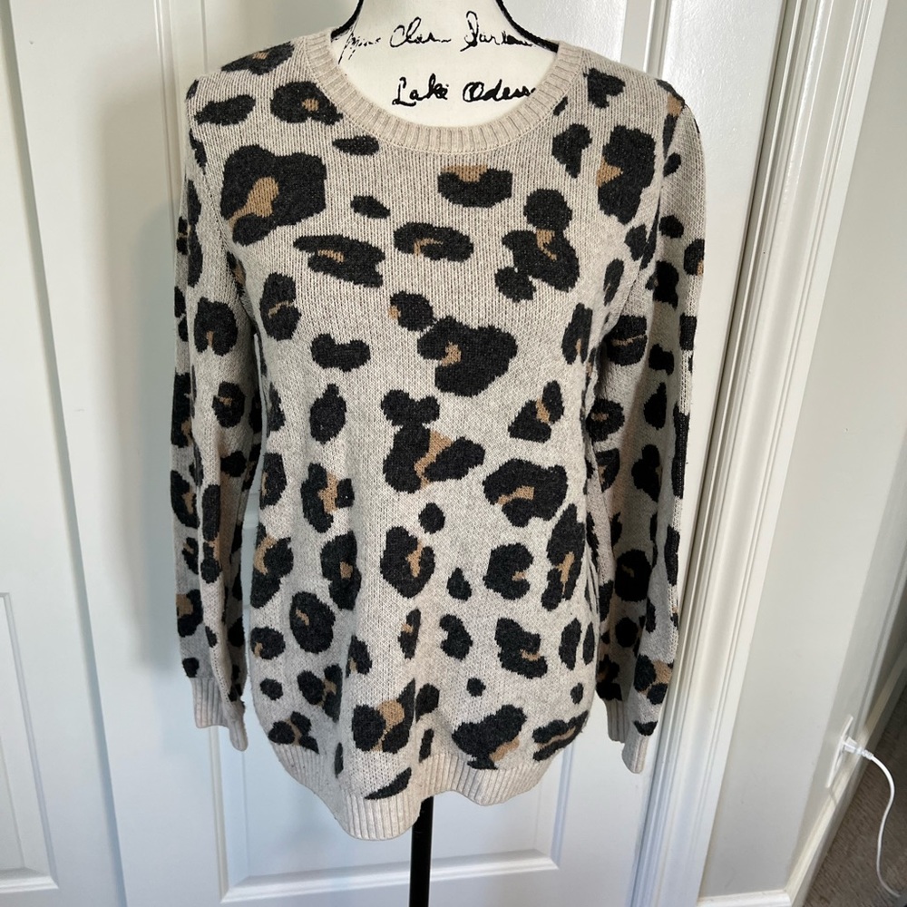 Leopard print sweater Loft